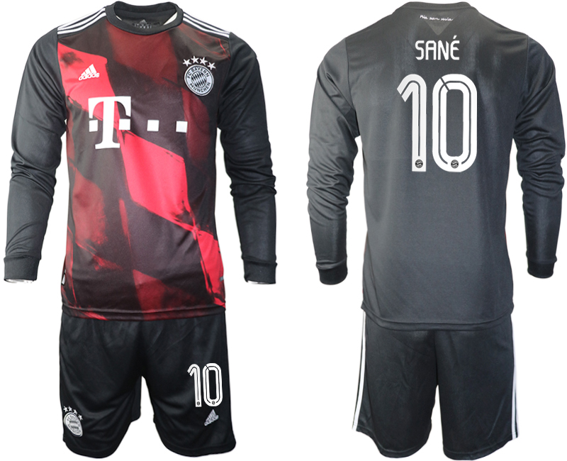 2021 Men Bayern Munich away long sleeves #10 soccer jerseys->bayern munich jersey->Soccer Club Jersey